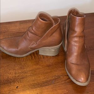 Brown booties